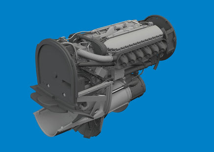 1/48 Eduard P-40N engine PRINT 6481130