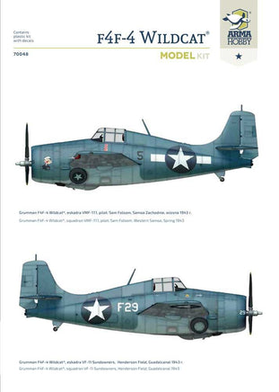 1/72 Arma Hobby F4F-4 Wildcat Model Kit 70048