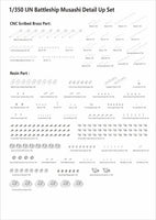 1/350 Veryfire Imperial Japanse Navy Musashi (Deluxe Kit) DX350903