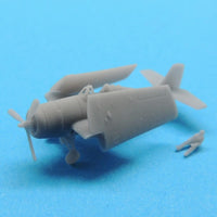 1/350 Black Cat Models Grumman F4F Wildcat, folded wings (x6) AC350139B