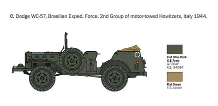1/35 Italeri Dodge WC-56/57 Command Car 0228