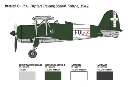1/48 Italeri FIAT CR.42 Falco Assault/Night Fighter 2842