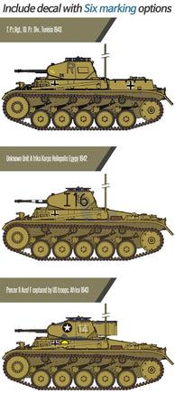 1/35 Academy German Panzer II Ausf. F "North Africa" 13535