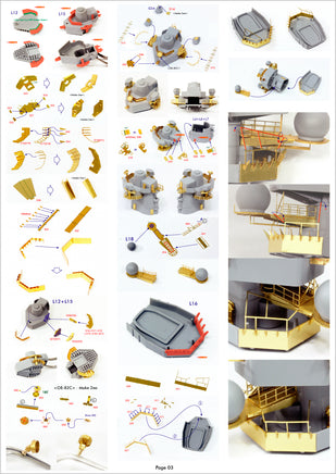1/350 Pontos Model USS BB-63 Missouri Circa 1991 Detail Up Set 37018F1
