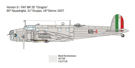1/72 Italeri FIAT BR.20 Cicogna 1447
