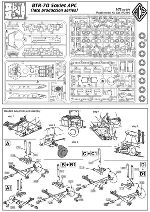 1/72 ACE Model BTR-70 APC (Late Production Series) 72166