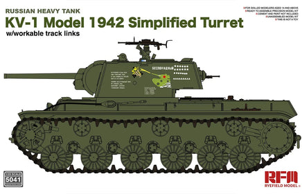 1/35 Ryefield Models Russian Heavy Tank KV-1 Model 1942 Simplified Turret 5041