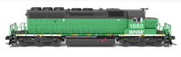 N Broadway Ltd EMD SD40-2 BNSF 1680 BN Black/Green/White w/Patch No-Sound/DCC-Ready 9482