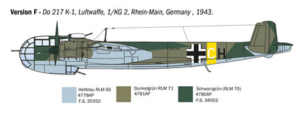 1/72 Italeri Do 217 K-1/K-2 with Fritz X 1488