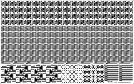 1/200 Pontos Model Bismarck 1941 Advanced Add-On Set for Basic 21001F1