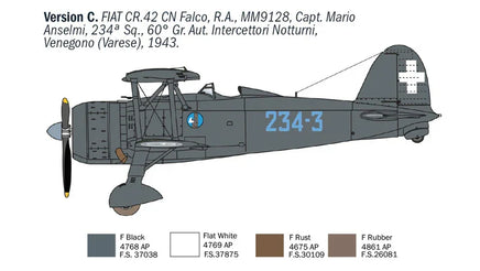1/72 Italeri FIAT CR.42 CN "Falco" night fighter 1485 - MPM Hobbies
