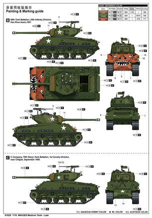 1/16 iLoveKit M4A3E8 Medium Tank - Late 61620