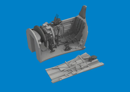 1/48 Eduard P-40E cockpit w/ late seat 3D 6481124