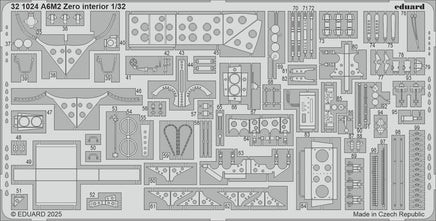 1/32 Eduard A6M2 Zero Interior Photo Etch 321024