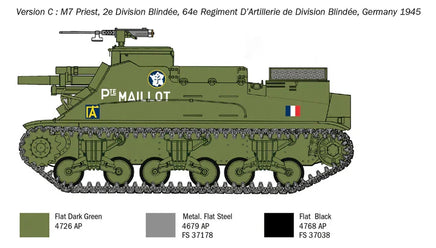 1/35 Italeri M7 Priest Howitzer Motor Carriage 6580