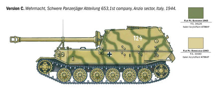 1/35 Italeri Elefant Sd. Kfz.184 Panzerjager Tiger (P) 0211