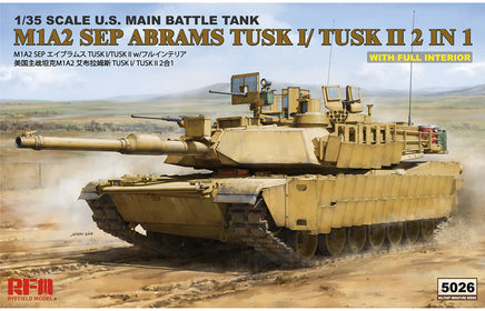 1/35 Ryefield Models M1A2 SEP Abrams Tusk I/Tusk II w/Full Interior 5026