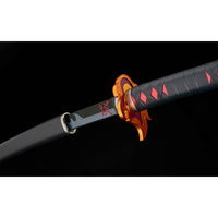 Bandai Nichirin Sword (Tanjiro Kamado) Kyojuro Rengoku’s Sword Guard Ver. 67580