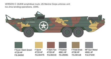 1/72 Italeri DUKW 2 ½ GMC Truck Amphibious Version 6392
