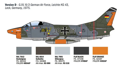 1/48 Italeri Fiat G.91 R 92645 - MPM Hobbies