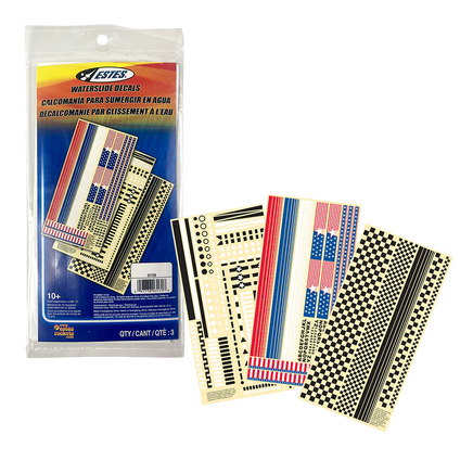 Estes Water Slide Decal Set 003170