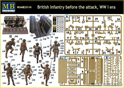 1/35 Master Box British Infantry Before the Attack 35114