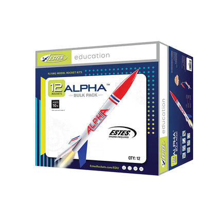 Estes Rockets Alpha Bulk Pack (12 pack) 001756 - MPM Hobbies