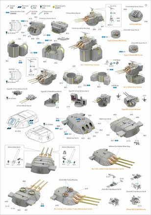 1/350 Veryfire IJN Yamato Warship Battleship (Deluxe Kit) DX350902