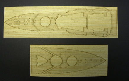 1/350 Pontos Model HMS Warspite Wooden Deck Set 35027WD1