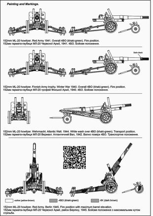 1/72 ACE Model ML-20 Soviet WW2 152mm Gun-Howitzer 72581