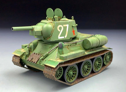 1:Egg Tiger Model Soviet Union WW2 T-34/76mm Medium Tank Cute Tank Kit Series / Q Version 504