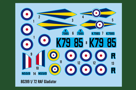 1/72 Hobby Boss RAF Gladiator 80289