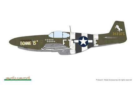 1/48 Eduard P-51B/C Mustang w/ Dorsal Fin Plastic Model Kit 82108