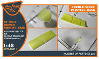 Clear Prop 1/48 scale OV-10A/D Bronco double-sided paint mask set A48011 packaging for ICM model kit showing precision-cut masking film accessory
