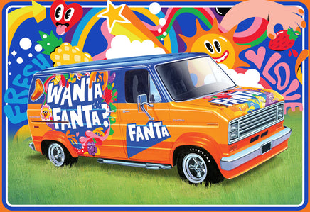 1/25 AMT 1977 Ford Custom Van Fanta 1471