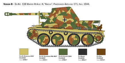 1/35 Italeri Marder III Ausf. H Sd. Kfz.138 6566