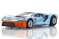 AFX Mega G+ Ford GT Heritage #6 Gulf HO Slot Car 22052