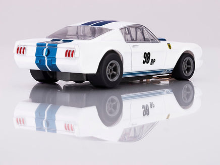 AFX Mustang FT350R – 1965 White/Blue Miles 22125