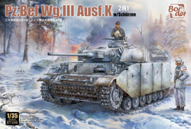 1/35 Border Model Pz.Bef.Wg.III Ausf.K 2in1 w/Schürzen BT048