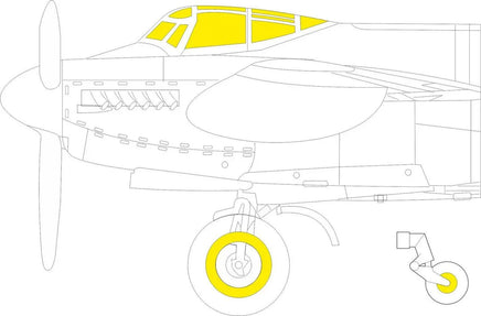 1/48 Eduard Paint Mask for TAMIYA Mosquito B Mk.IV TFace EX913