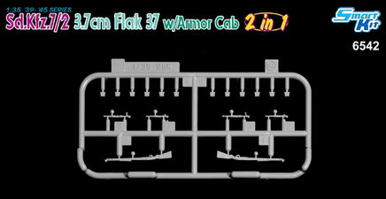 1/35 Dragon Model Sd.Kfz. 7/2 3.7cm Flak 37 w/Armor Cab 6542