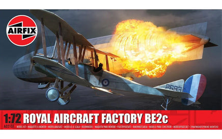 1/72 Airfix Royal Aircraft Factory BE2c Biplane Plastic Model Kit A02101F