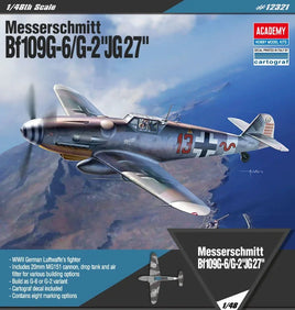 1/48 Academy Messerschmitt Bf109G-6/G-2 "JG27" 12321 - MPM Hobbies