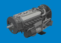 1/48 Eduard P-40N engine PRINT 6481130