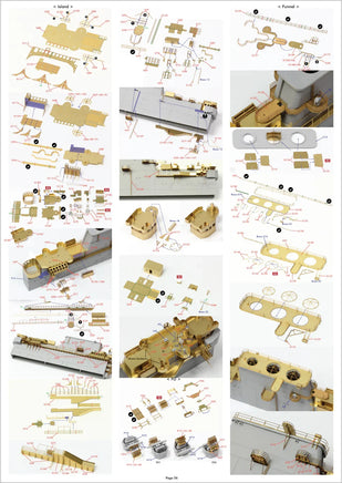 1/350 Pontos Model USS CV-6 Enterprise 1942 Detail Up Set (Teak Tone Deck) 37031FN