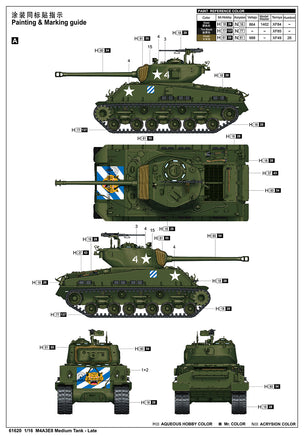 1/16 iLoveKit M4A3E8 Medium Tank - Late 61620