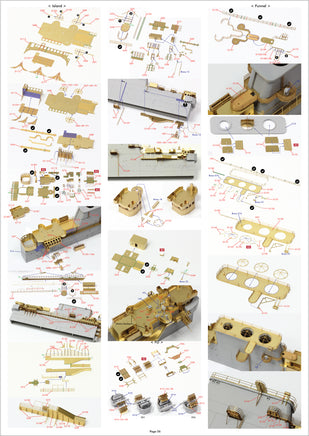1/350 Pontos Model USS CV-6 Enterprise 1942 Detail Up Set (Blue Deck) 37031FB