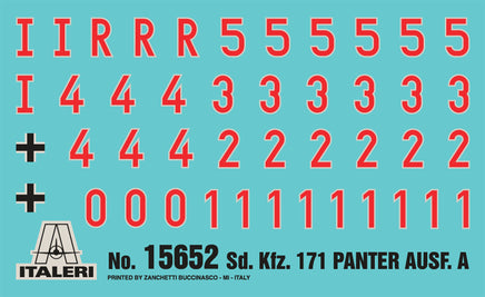 1/56 Italeri Sd. Kfz. 171 Panther Ausf.A 15652