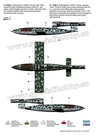 1/32 Special Hobby Fieseler Fi-103 / V-1 Hi-Tech Kit SH32078