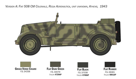 1/35 Italeri Fiat 508 CM Coloniale with Crew 6550